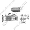 F hembra de montaje de borde para conector PCB RF