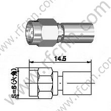 Hombre SMC para el conector RG402 RF