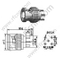 Macho BNC para conector PCB RF