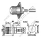 Brida de engarce femenino UHF para RG58 RF Conector