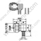 F ángulo recto Conector RF para 3C-2V