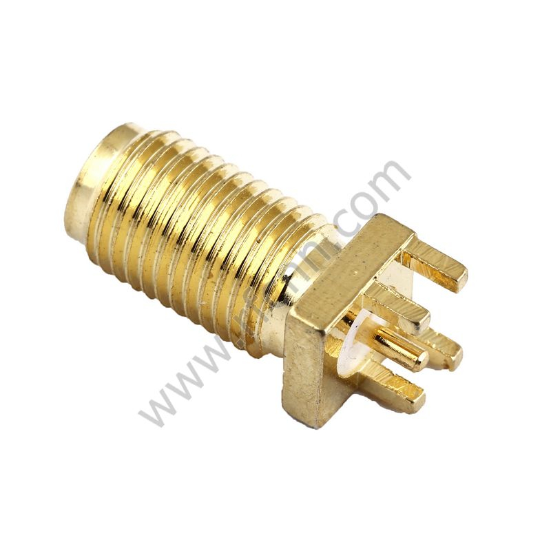 Hembra SMA para el borde de la placa PCB que soldadura el conector RF