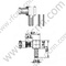 Angulo derecho de rizo MCX para RG174 RF Conector