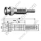 Crimpo masculino BNC para el conector RG58 RF