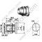 Num bulto femenino para cable semirrígido RG402 RF Conector