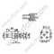 1.0 / 2.3 Mujer recta para conector PCB RF