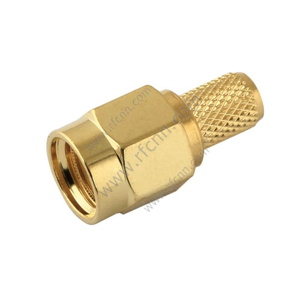 Crimpo masculino SMA recto para RG58 - Conector RF