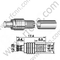 Crimpo masculino MCX para el conector RG58 RF
