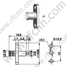 MCX Macho para conector RF Micro-Strip RF