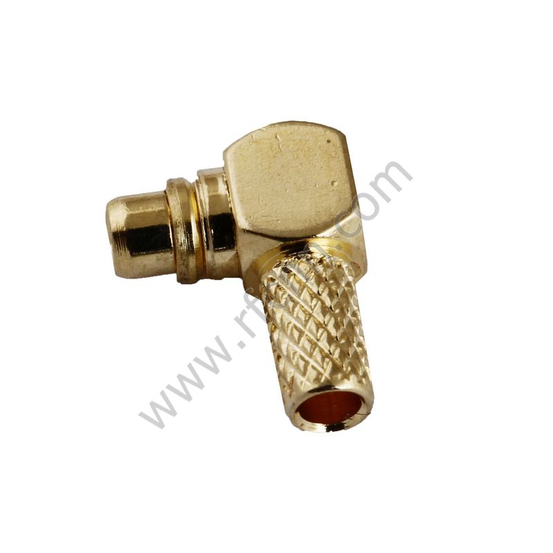 Crimpo de ángulo recto masculino MMCX para el conector RG316 PCB RF