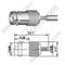 BNC Crimp Femen para RG174 RF Conector