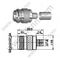 N hembra para conector LMR300 RF