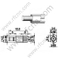 Soporte de borde femenino SSMB para conector PCB RF