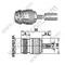 N hembra para el conector RG58 RF