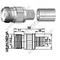 Crimpo femenino UHF para el conector RG213 RF