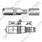 Crimpo masculino SMB para el conector RG58 RF