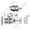 Montaje del panel de mamparo hembra TNC para el conector RG196 RF