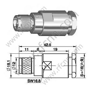 Mini uhf masculino para el conector 7D-FB RF