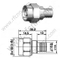 N macho para el conector LMR300 RF