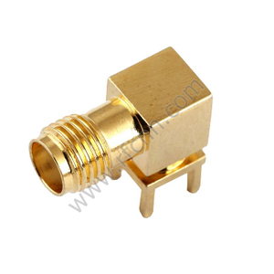 Ángulo derecho femenino de SMA a través del agujero para el conector PCB RF