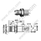 TNC hembra para conector PCB RF