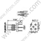 Mujer SMC para conector PCB RF
