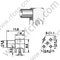 Angulo derecho femenino MCX para conector PCB RF