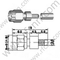 Mujer SMC para el conector RG174 RF