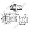 N PLAZA DE PINZA FEMENINA PARA RG142,58 RF Conector