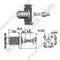 Conector femenino de RF de la brida femenina para RG179