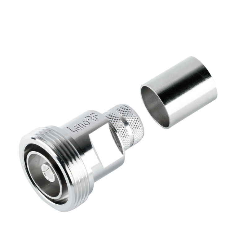 DIN 7/16 Crimazo recto femenino para LMR600 - Conector RF