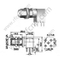 Mini Ángulo derecho femenino de UHF para conector PCB RF