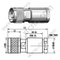N abrazadera masculina para conector LMR400 RF