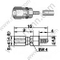 Crimpo masculino SSMC para RG178 RF Conector
