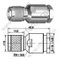 Abrazadera masculina TNC para el conector RG213 RF
