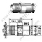 Abrazadera femenina TNC para RG58 RF Conector