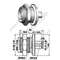 DIN 7/16 panel de panel de mamparo hembra para el conector RG58 RF