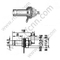 1.0 / 2.3 Conector de RF del soporte del mamparo 1.0 / 2.3