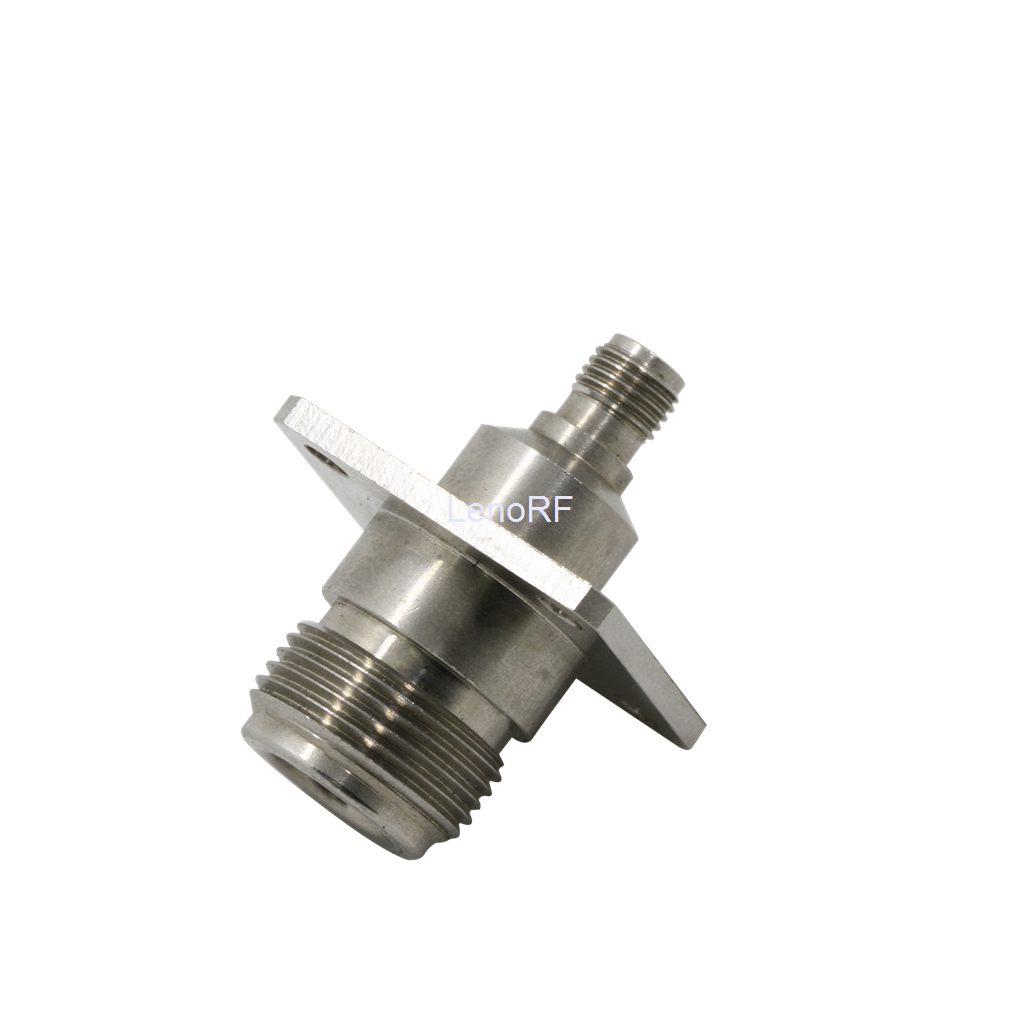 N Jack a SMA Jack Flange Mount RF Adaptador