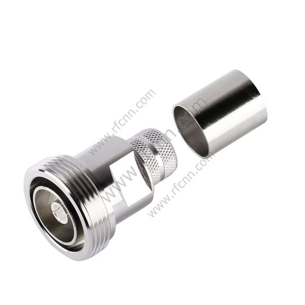 DIN 7/16 Crimazo recto femenino para LMR600 - Conector RF