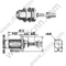 F Bulkhead RF Conector para RG179